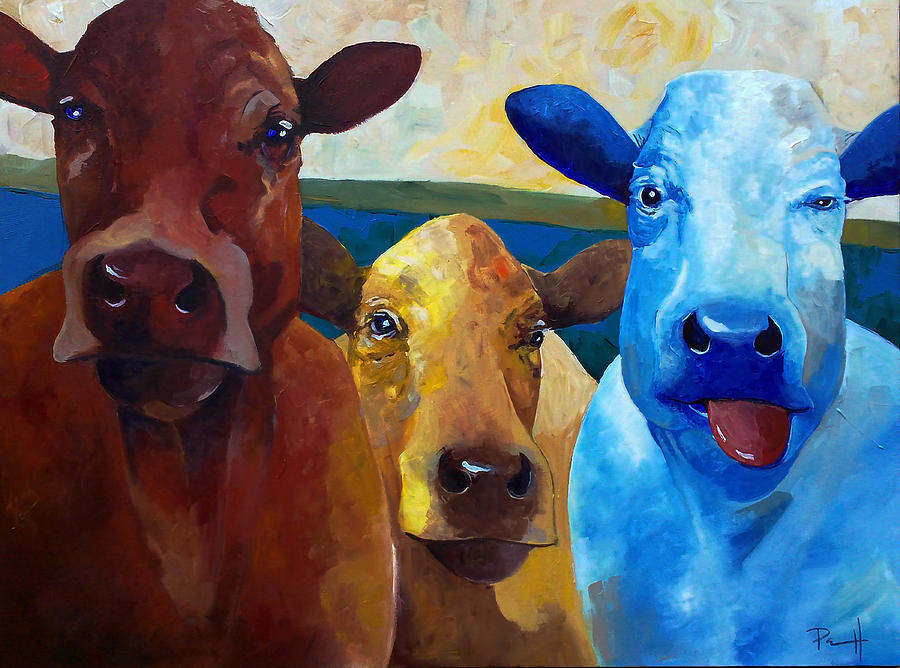 Primary Cowlers Painting by Sean Parnell