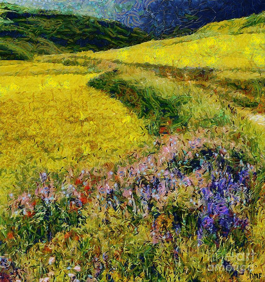 Landscape Painting - Primavera by Dragica  Micki Fortuna