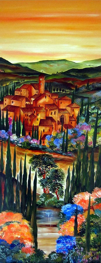 Primavera in Toscana -Tuscany  Spring Painting by Roberto Gagliardi