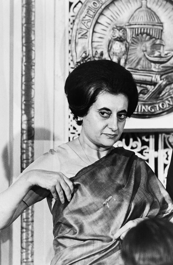Prime Minister Indira Gandhi Photograph by Warren Leffler