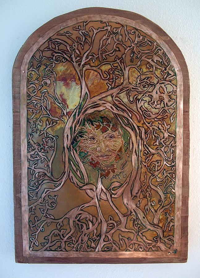Tree Painting - Primeval Forest Mother by Shahna Lax
