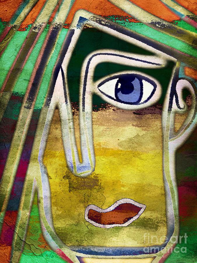 Abstract Digital Art - Primitive by Angelica Smith Bill