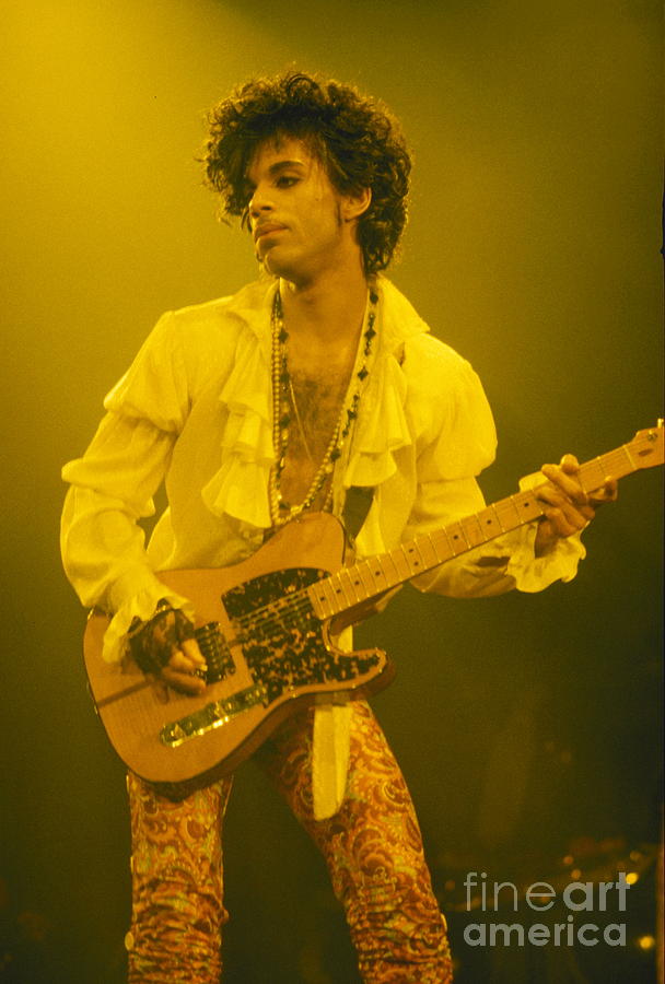 Prince 1985 Photograph by David Plastik