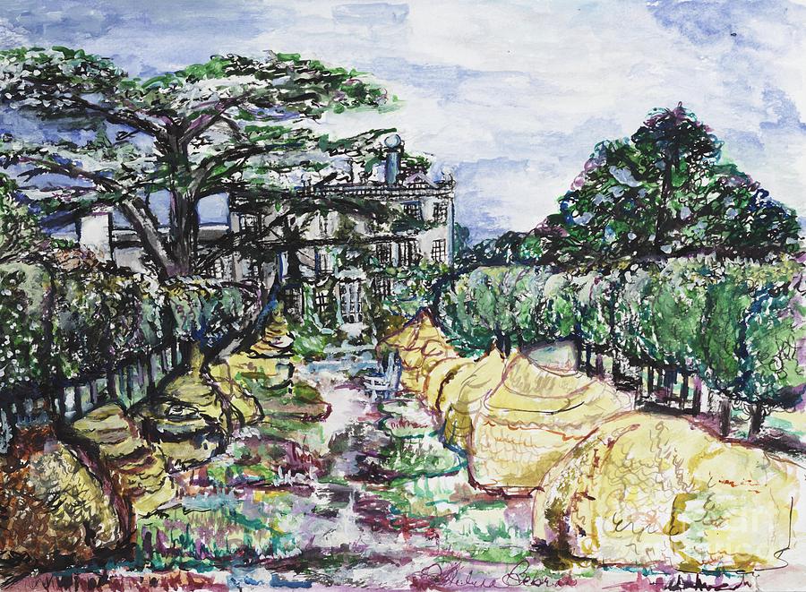 Garden Painting - Prince Charles Gardens by Helena Bebirian