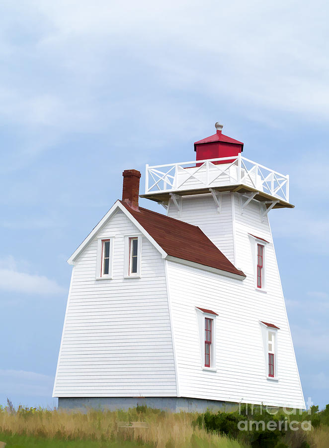Summer Photograph - Prince Edward Island Lighthouse by Edward Fielding