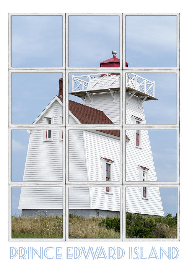 Lighthouse Photograph - Prince Edward Island Travel Poster by Edward Fielding