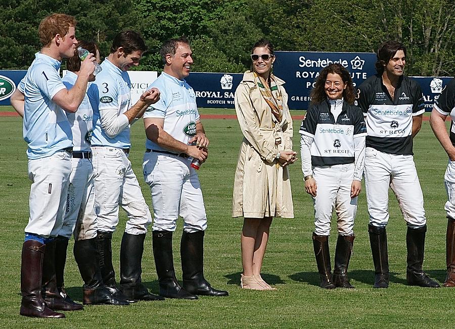 Prince Harry Delfina Belquier and Nacho Figueras Photograph by Russel Considine
