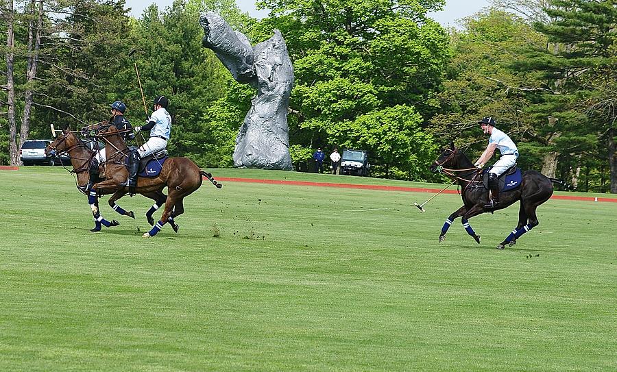 Prince Harry Polo Action Photograph by Russel Considine