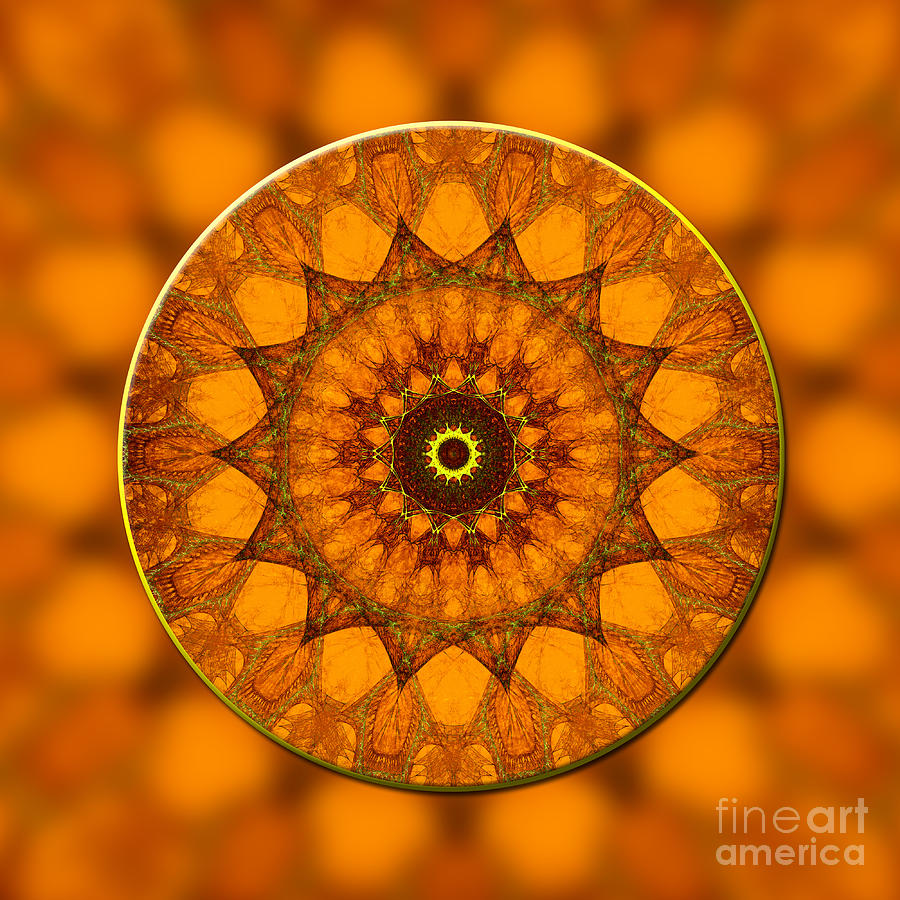 Prince of Sunrise Mandala Digital Art by Klara Acel