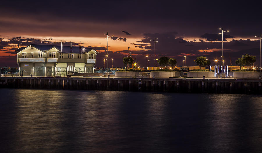 Sunset Photograph - Princes Pier Gateway by Shari Mattox