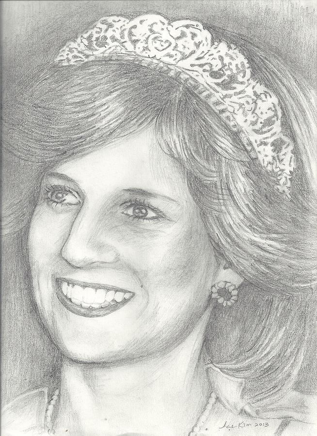 Princess Diana Drawing by Hae Kim Pixels