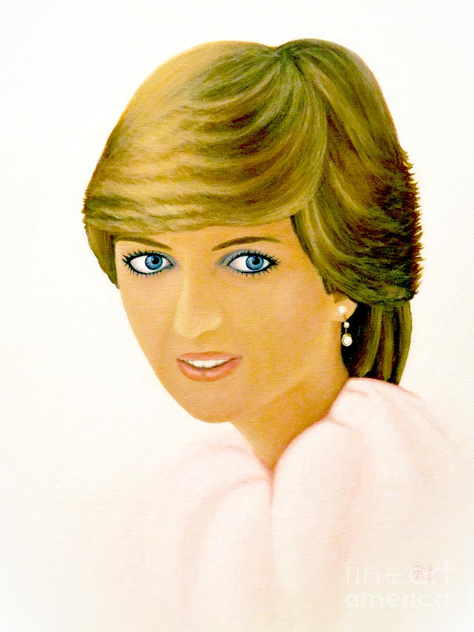 Princess Diana The Early Years Painting by Deb Schense
