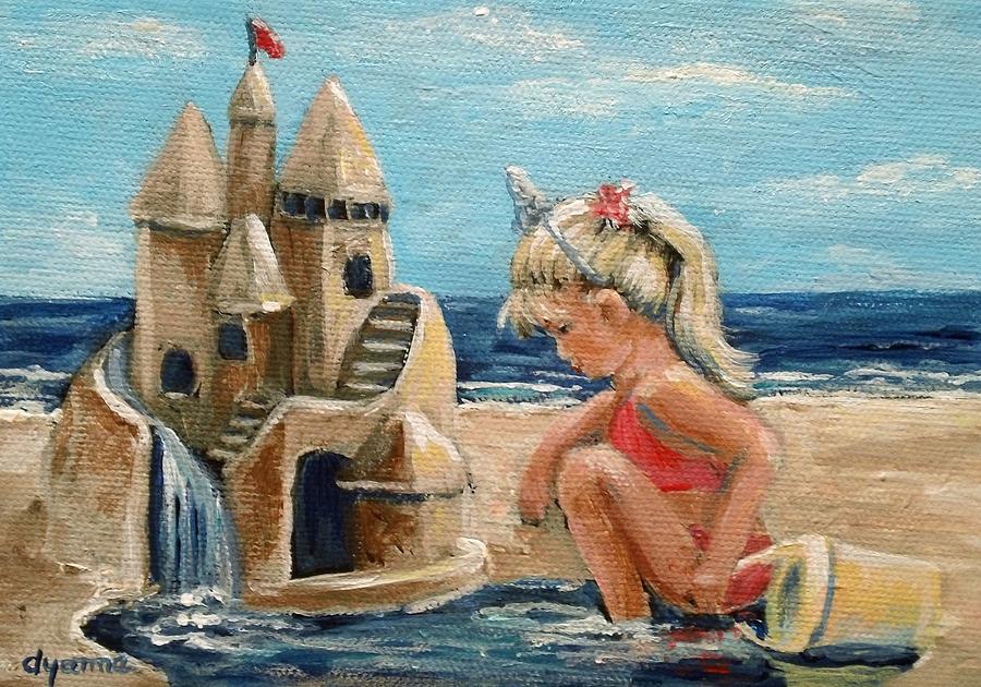 Beach Painting - Princess by Dyanne Parker