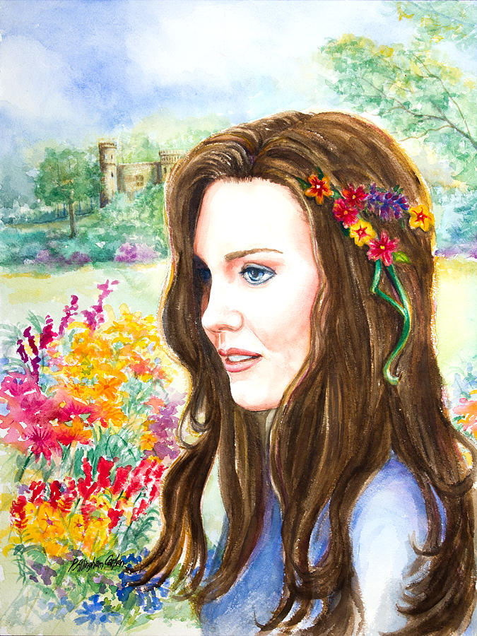Portrait Painting - Princess Kate by Patricia Allingham Carlson