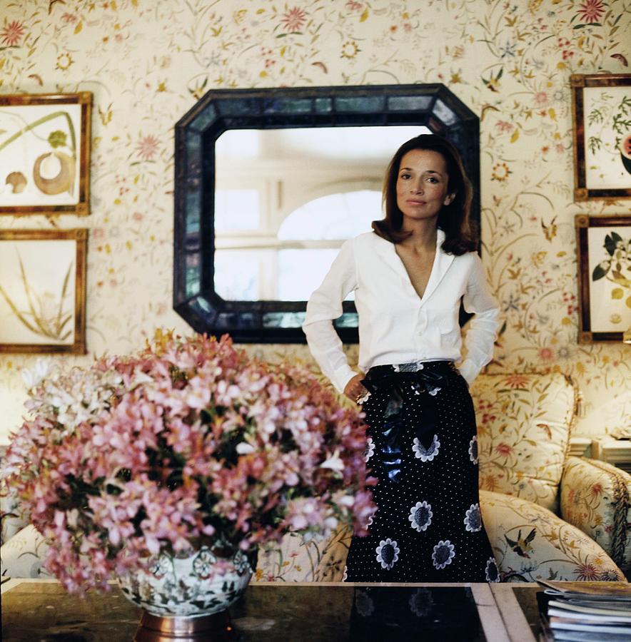 Princess Lee Radziwill At Turville Grange Photograph by Horst P. Horst