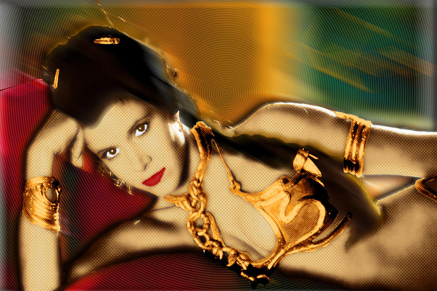 Princess Leia Star Wars Episode VI Return of the Jedi 1 Painting by Tony Rubino
