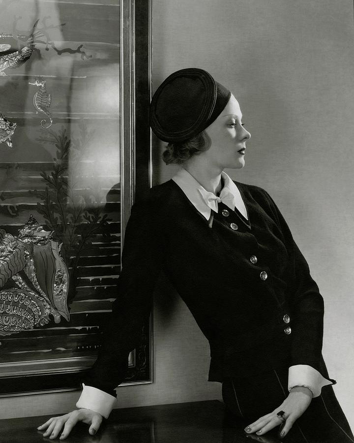Princess Natalia Paley Wearing A Lucien Lelong Photograph by Edward Steichen