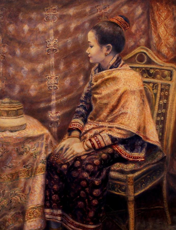 Princess of Luang Prabang Painting by Sompaseuth Chounlamany