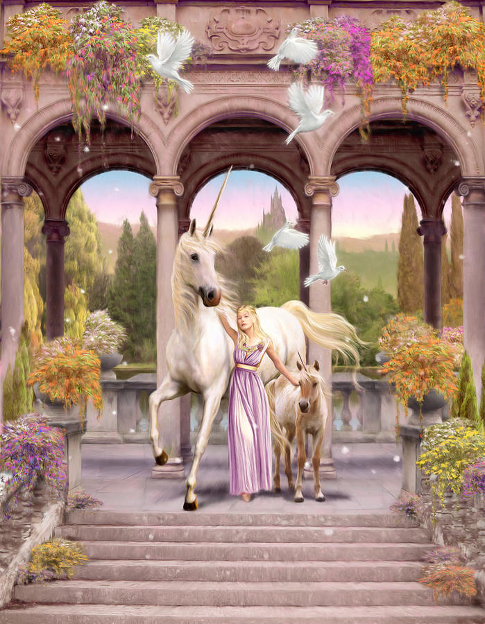 Animal Photograph - Princess of the Unicorns Variant 1 by MGL Meiklejohn Graphics Licensing