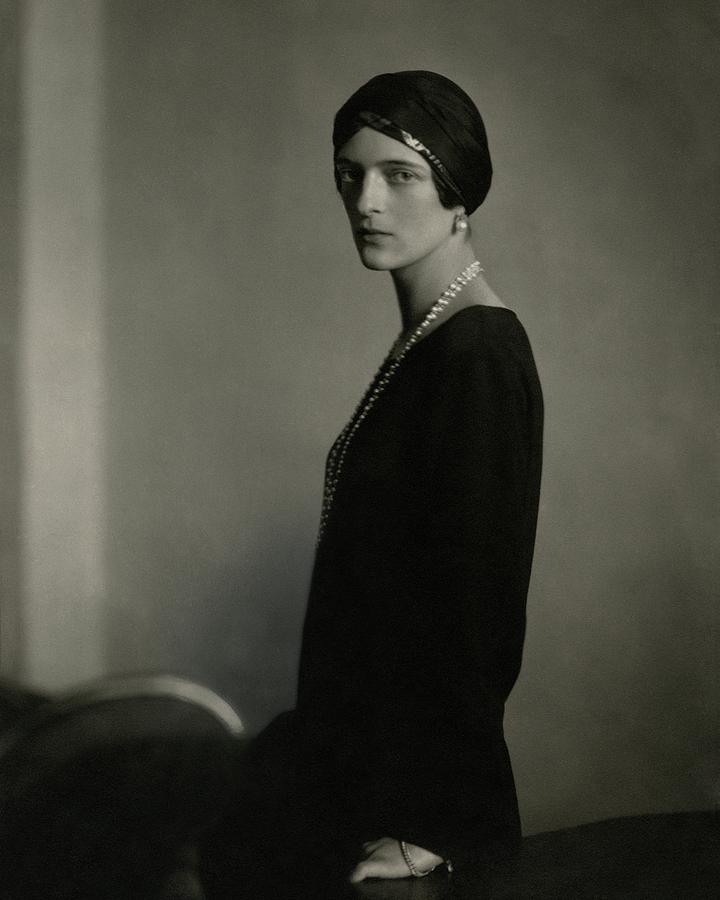 Princess Youssoupoff Wearing A Turban Photograph by Edward Steichen