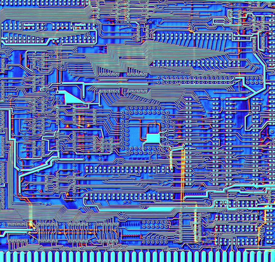Pattern Photograph - Printed Circuit Board by Alfred Pasieka