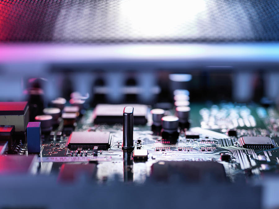 Printed Circuit Board Photograph by Tek Image/science Photo Library