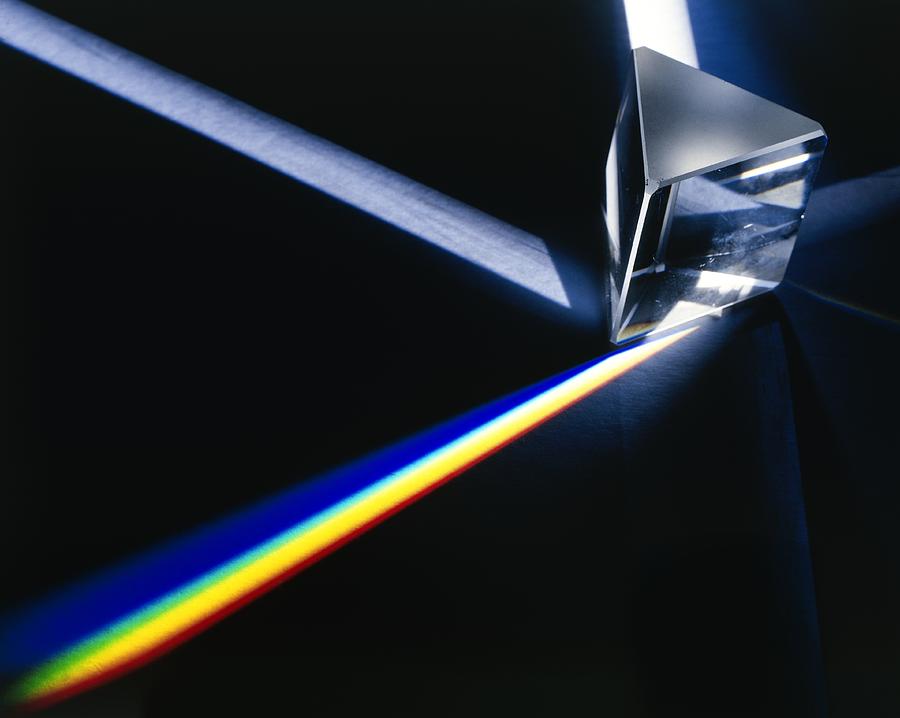 Prism Dispersing Light Into Spectrum Photograph by Adam Hart-davis ...