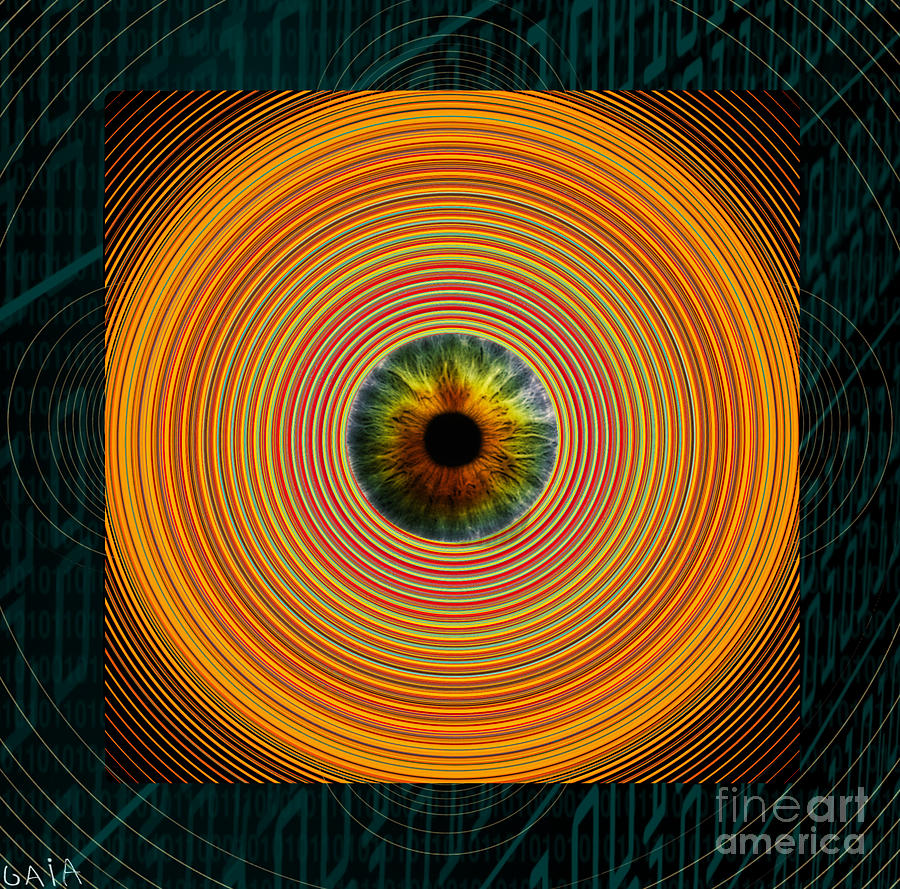 Fantasy Digital Art - PRISM orange by Gaia Ragu