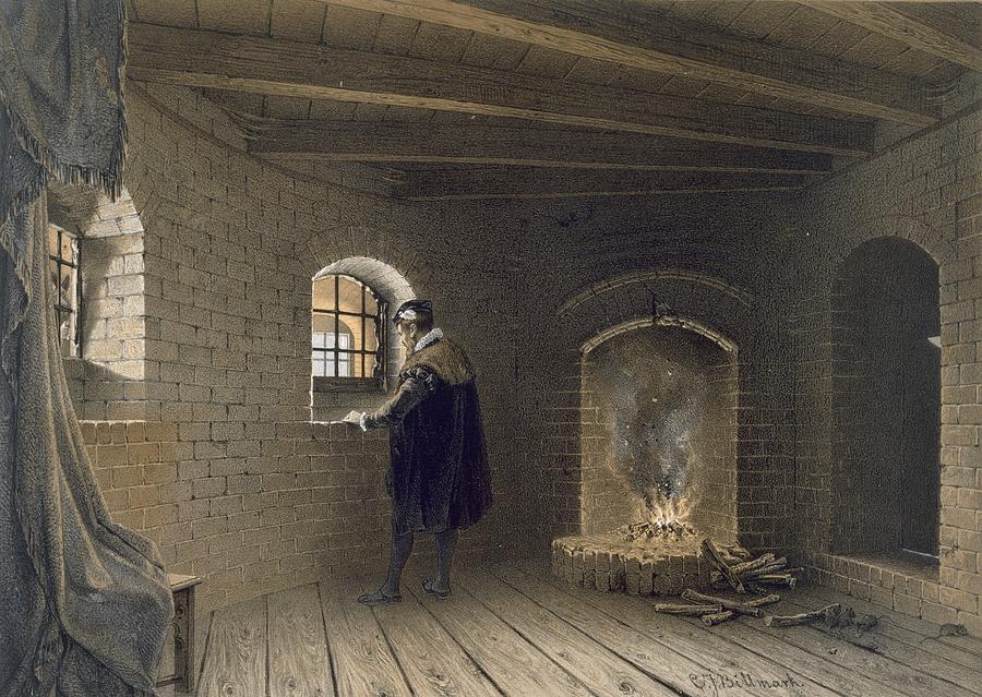 Prison Of Duke John, Son Of Gustav I Painting by Karl Johann Billmark
