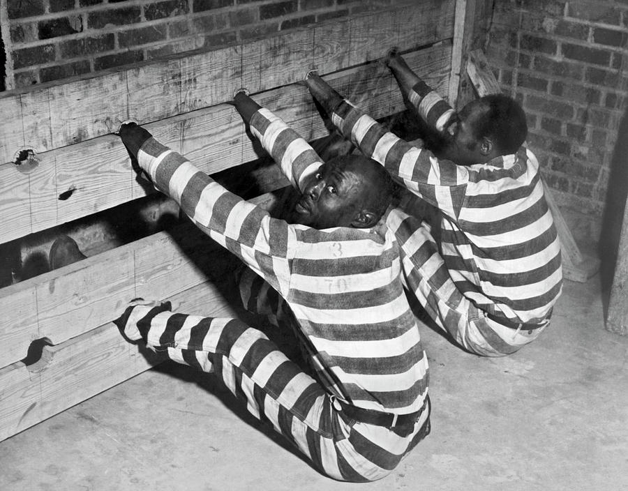 Prisoners In Stocks Photograph by Underwood Archives Pixels