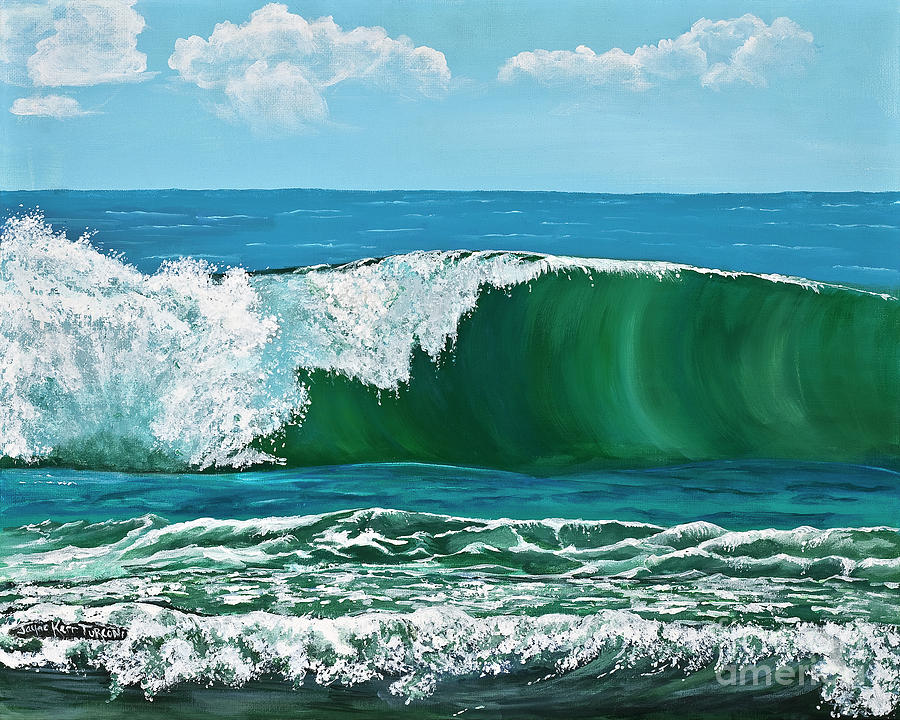 Pristine Ocean Painting by Jayne Kerr 