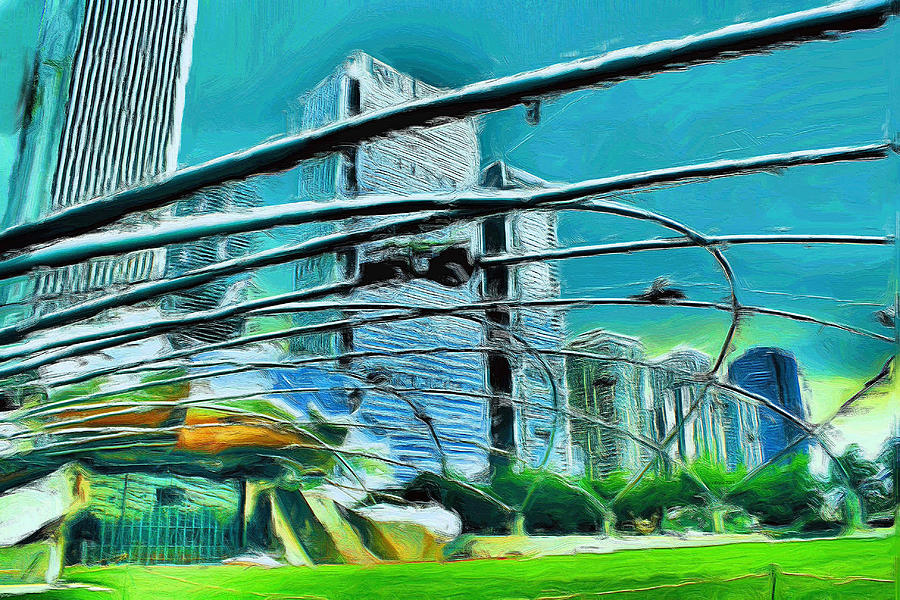 Pritzker Pavilion - 20 Painting by Ely Arsha