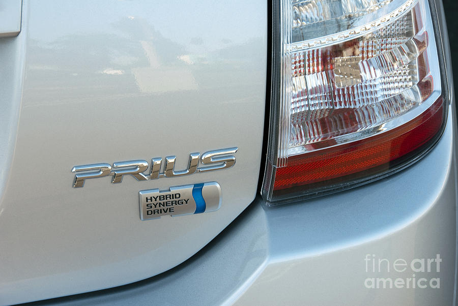 Prius Hybrid Toyota Rear Tail light Close up Photograph by David Zanzinger