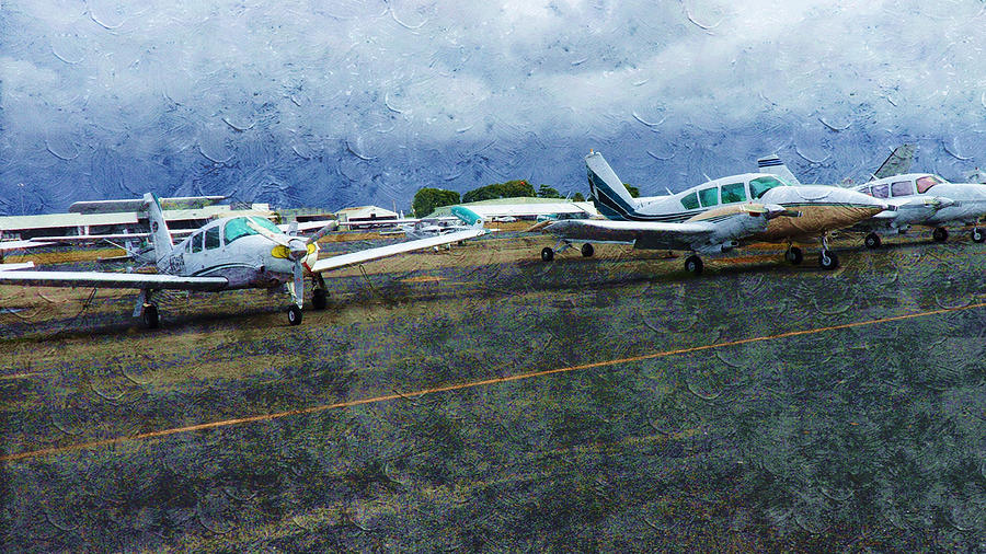 Private Airport Painting by Xueyin Chen