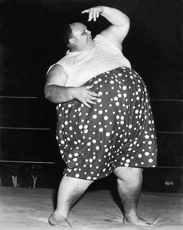 Pro Wrestler Happy Humphrey Photograph by Underwood Archives