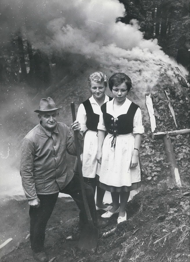 Probably The Last Charcoal-burner Photograph by Retro Images Archive