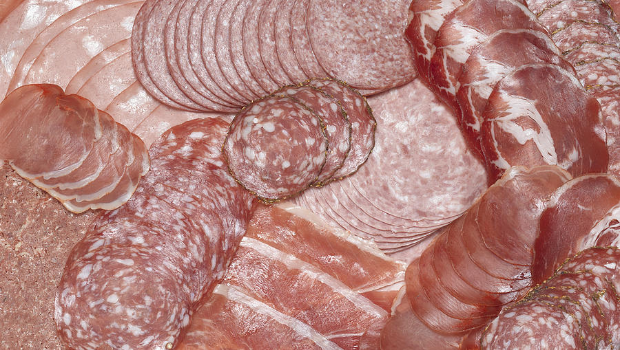 Processed meats health risk Photograph by Peter Dazeley