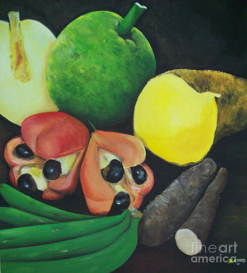 Produce Of Jamaica Painting by Kenneth Harris