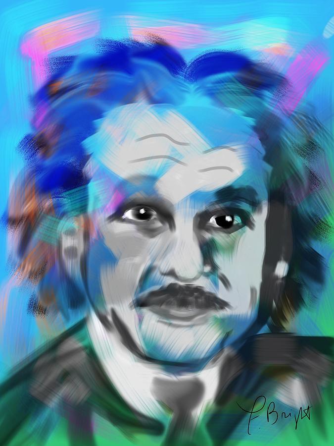Professor Einstein Digital Art by Frank Bright