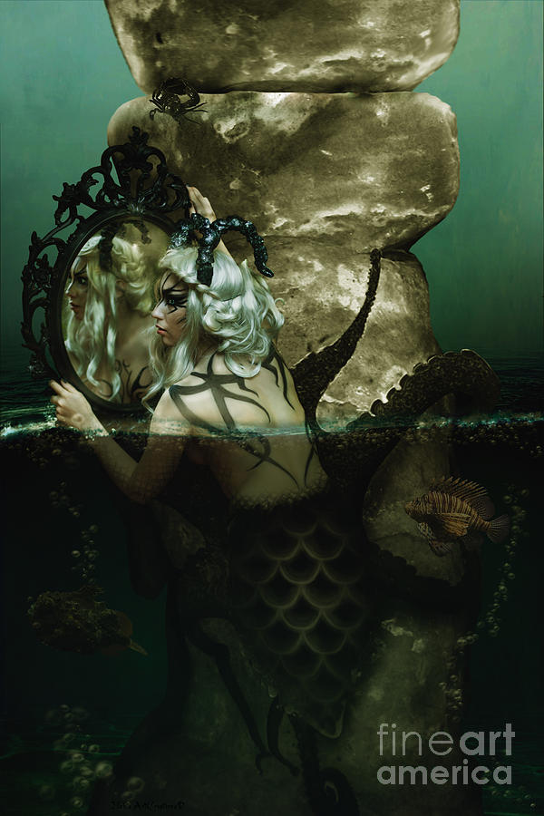 Mermaid Photograph - Profetie by Babette Van den Berg
