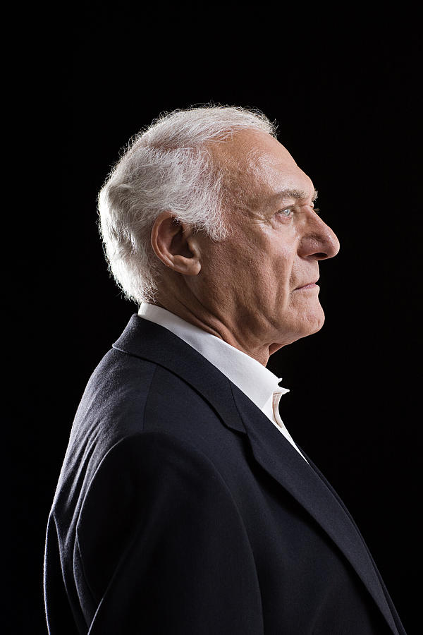 Profile of a senior adult man Photograph by Image Source