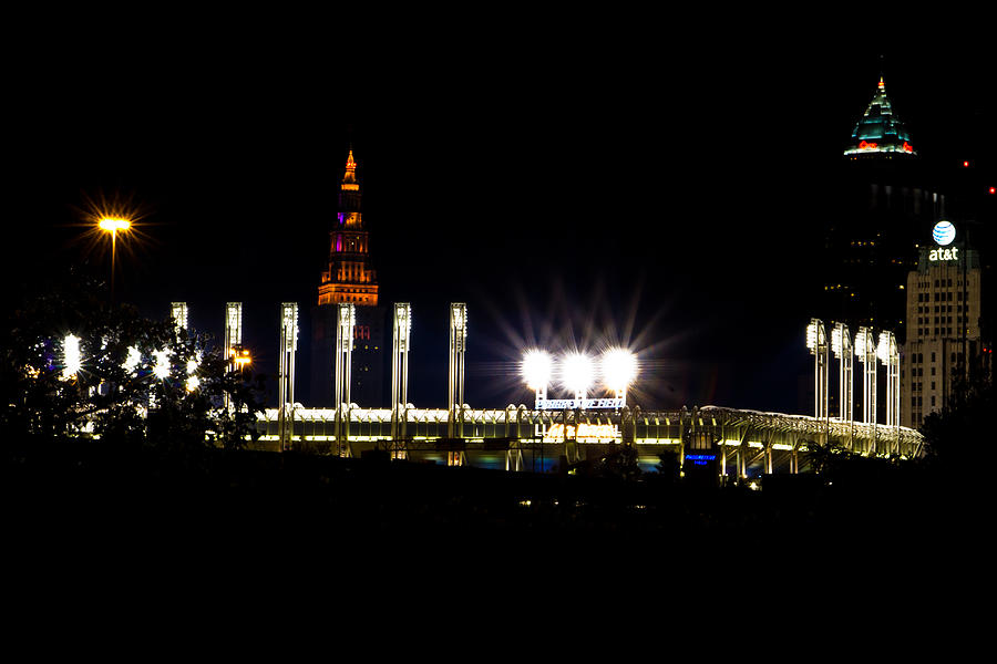 Progressive Field and Cleveland Photograph by John McGraw