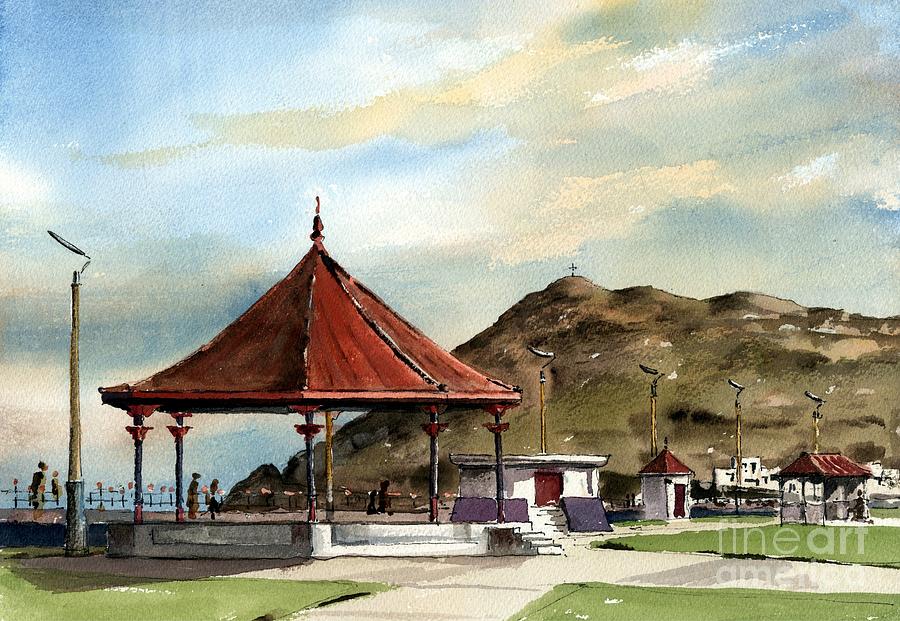 Prom Bandstand Bray Wicklow Painting by Val Byrne