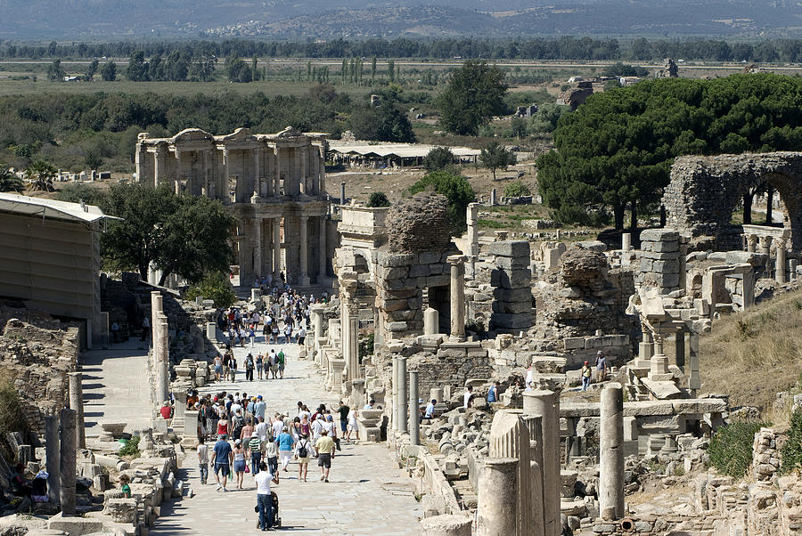 Promenade To Celsus Library, Ephesus Photograph by Theodore Clutter