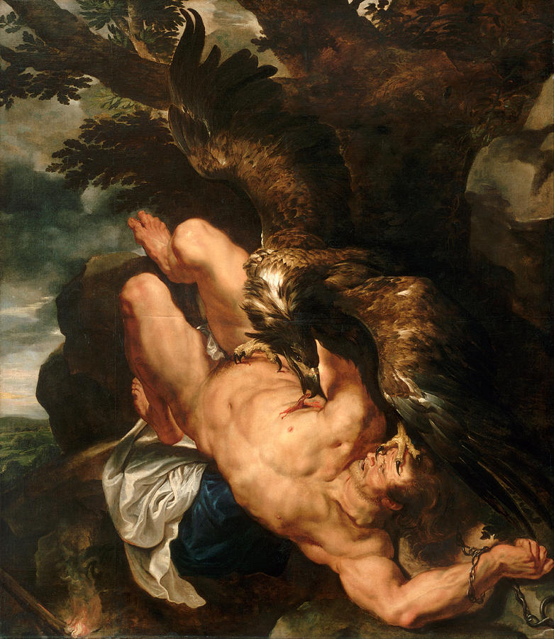 Prometheus Bound Painting by Peter Paul Rubens
