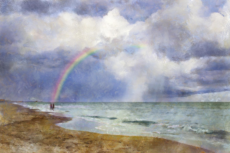 Landscape Digital Art - Promise in the Storm by Frances Miller