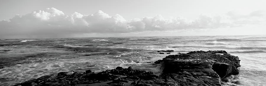 Black And White Photograph - Promontory La Jolla Ca by Panoramic Images