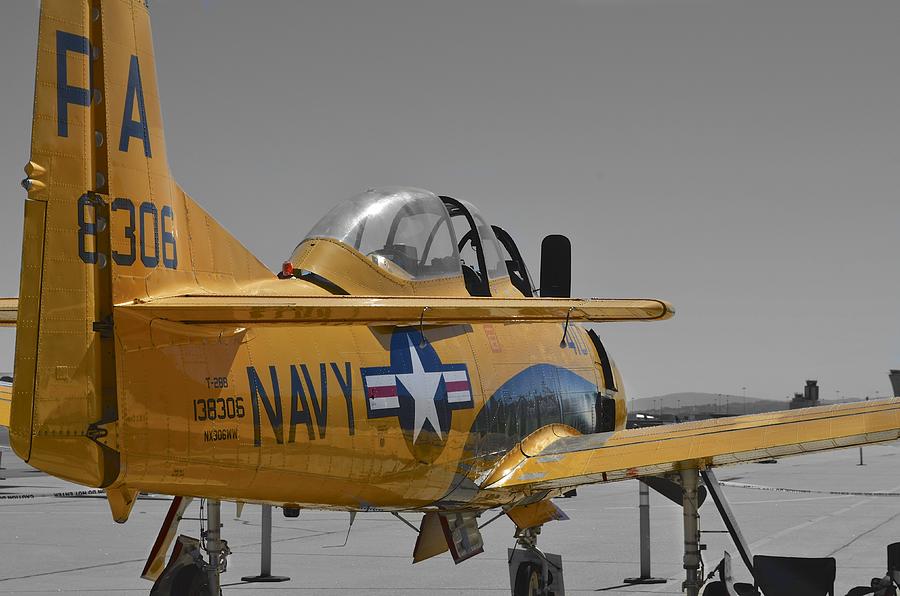 Prop Navy Airplane Photograph by Alex King