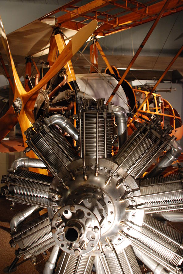 Prop Plane Engine Illuminated Photograph by Kenny Glover