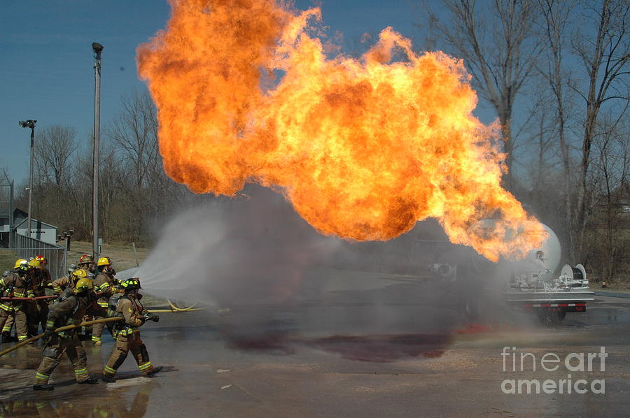 Propane Fire Photograph - Propane Burn by Steven Townsend